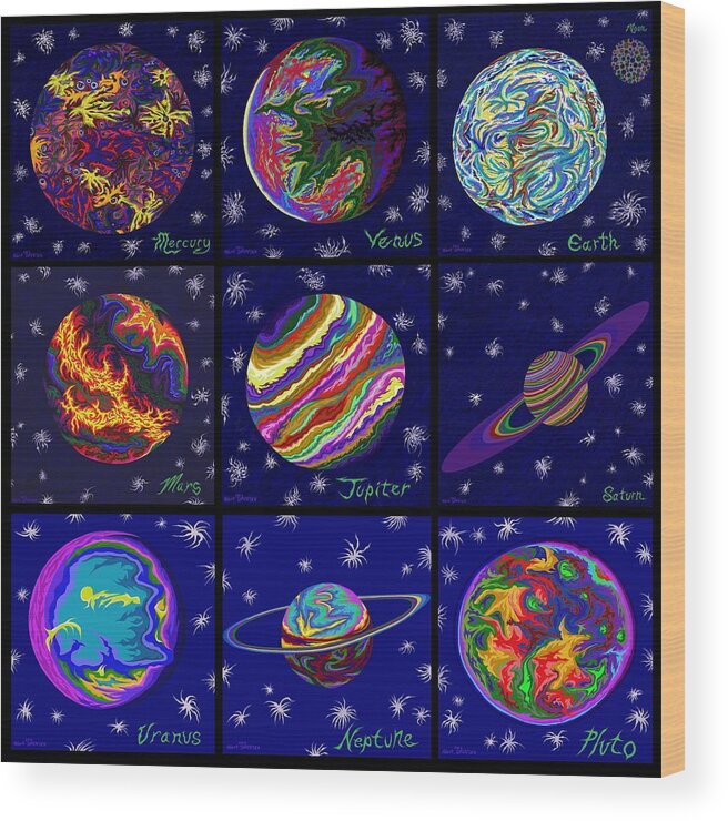 Solar System Scratch Art Pictures