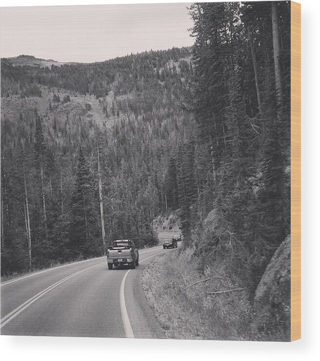 Montana Wood Print featuring the photograph Journey to the top of the world by Jonathan Stoops