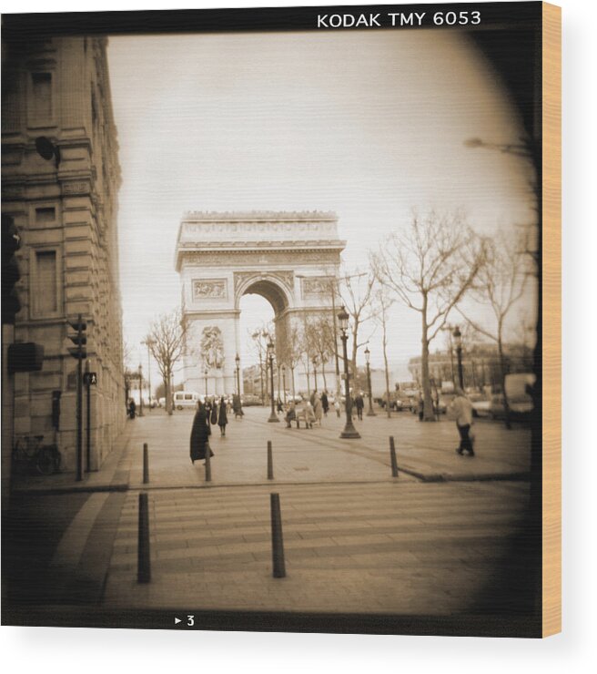 Paris Wood Print featuring the photograph A Walk Through Paris 3 by Mike McGlothlen