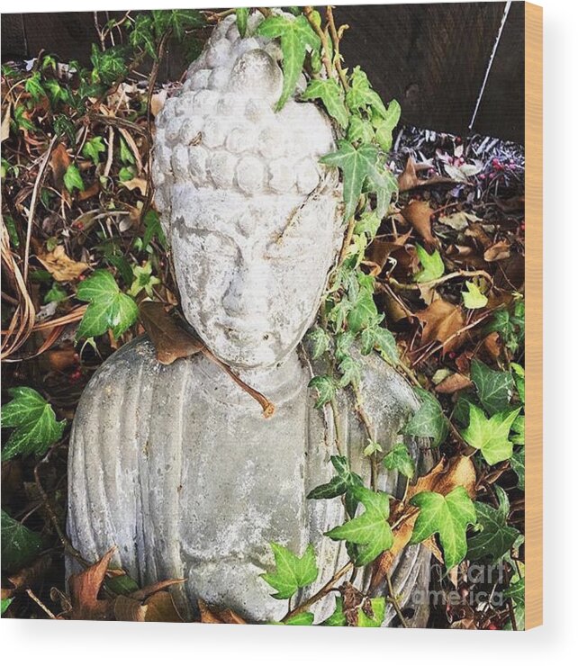 Buddha Wood Print featuring the photograph As One by Denise Railey