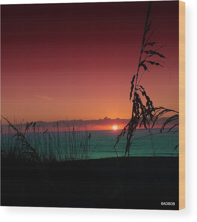 Sunrise Wood Print featuring the photograph Bad east coast sunrise by Robert Francis