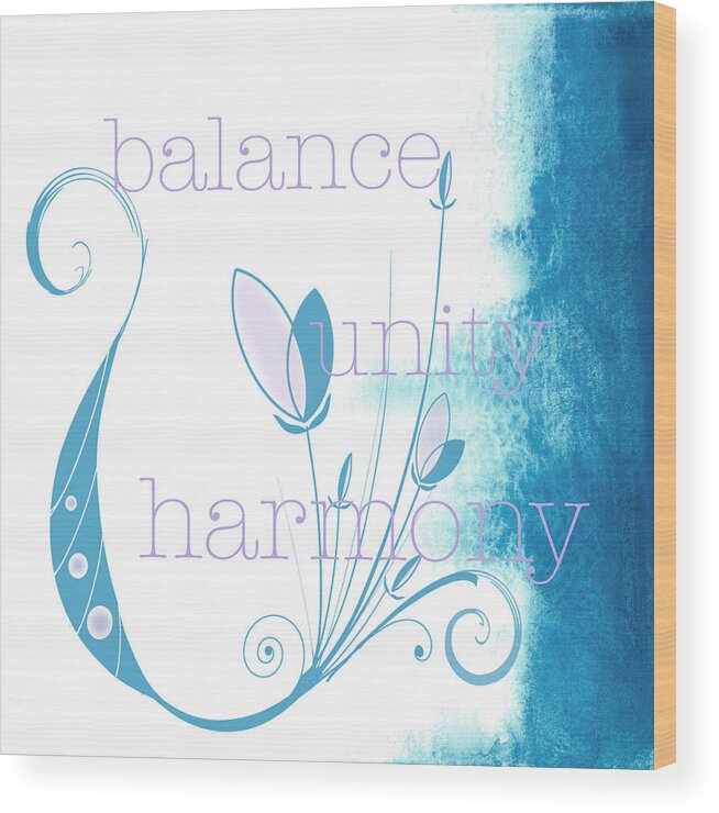 Relax Wood Print featuring the painting Balance by Kandy Hurley