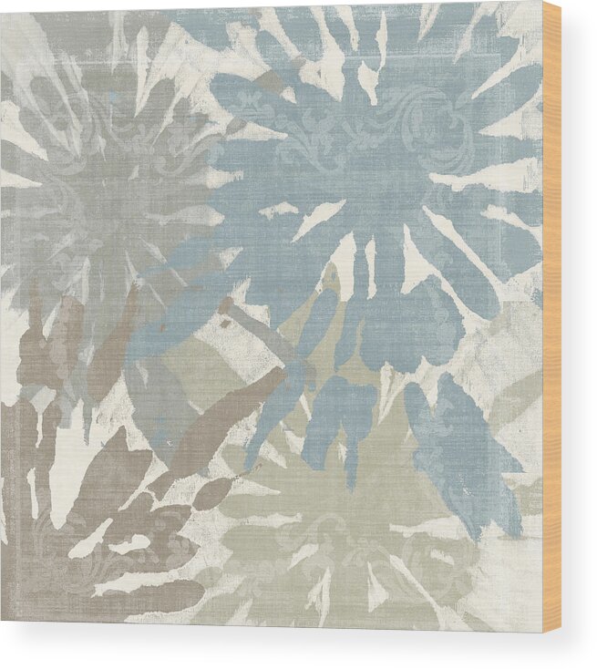 Ikat Wood Print featuring the painting Beach Curry II by Mindy Sommers