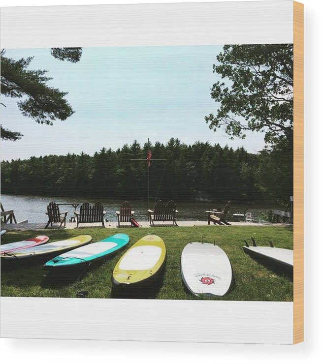 Lake Wood Print featuring the photograph Surf Beach by Andy Bucaille