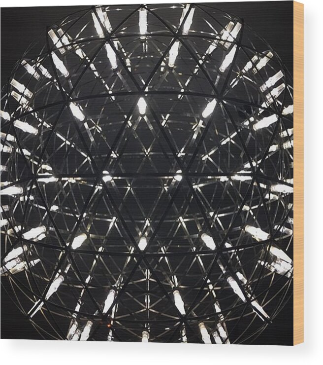 Black&white Wood Print featuring the photograph Light Ball by Heidi Lyons