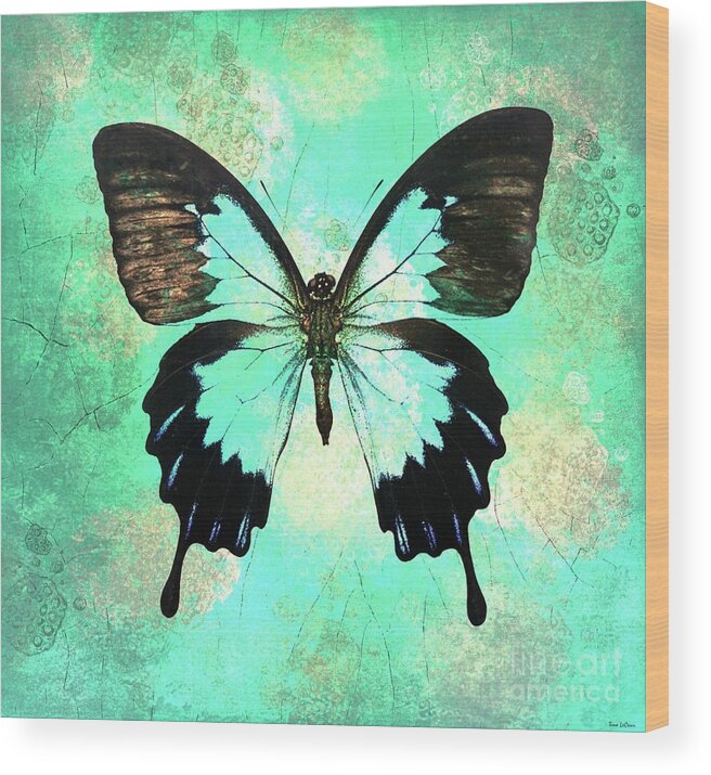Butterfly Wood Print featuring the digital art Bold Butterfly by Tina LeCour