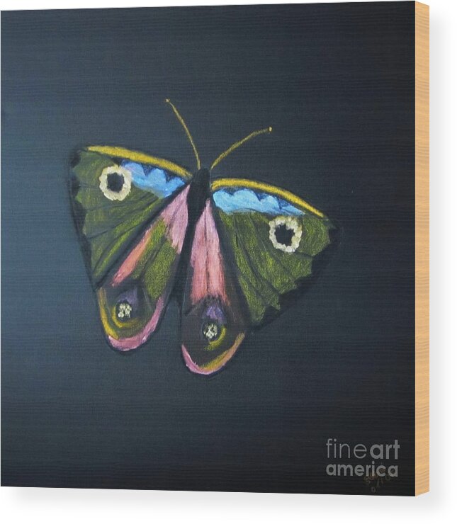 Shining Acrylic Metal Colors Wood Print featuring the photograph Butterfly by Pilbri Britta Neumaerker