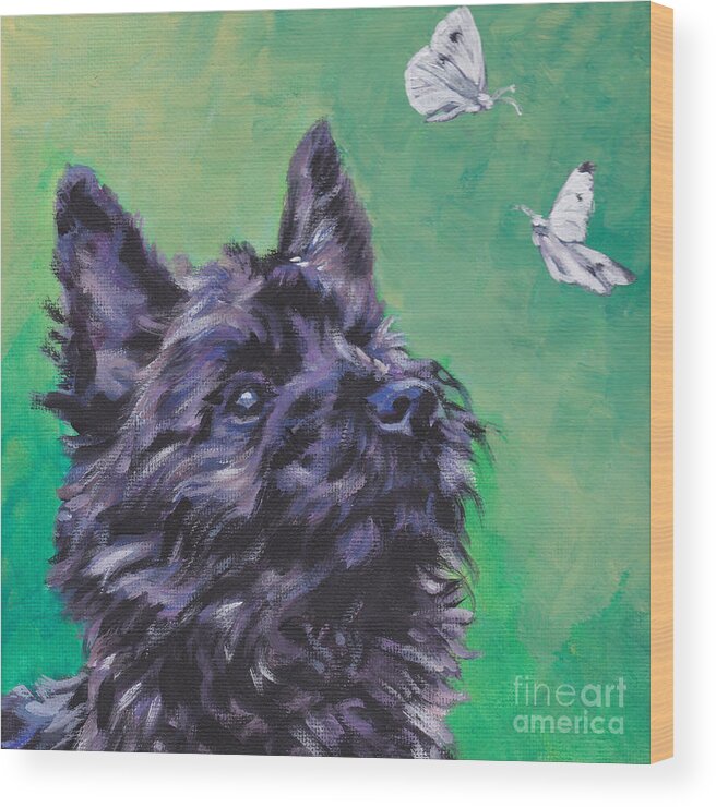 Cairn Terrier Wood Print featuring the painting Cairn Terrier by Lee Ann Shepard