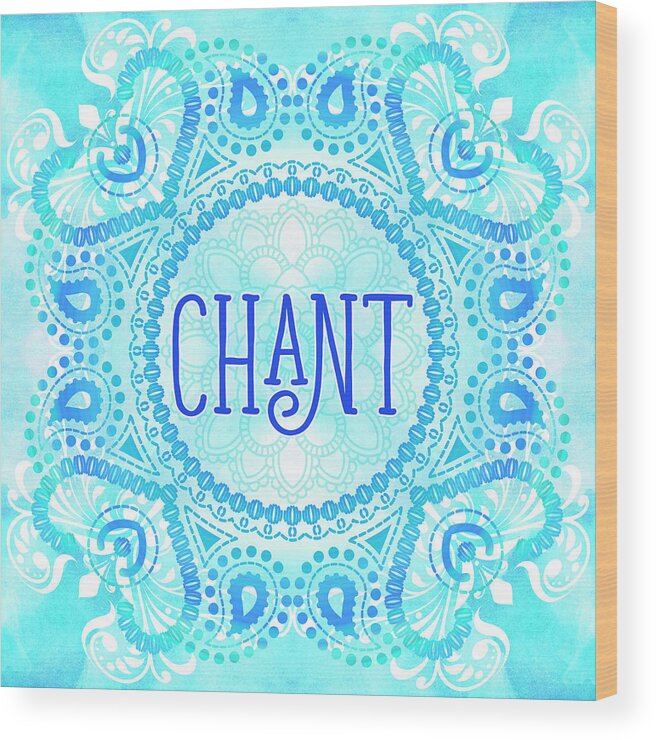 Chant Wood Print featuring the digital art Chant by Tammy Wetzel