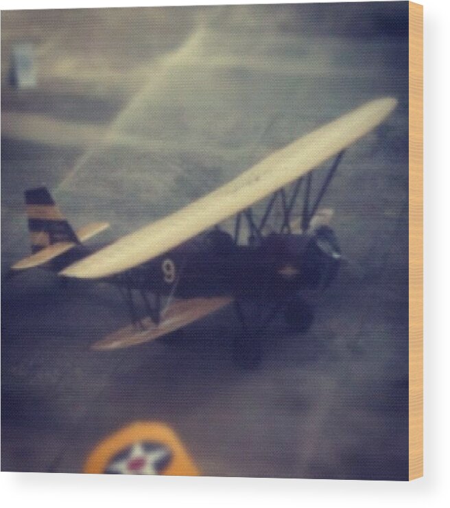 Aviation Wood Print featuring the photograph #classic #aviation #vintage by Joe C