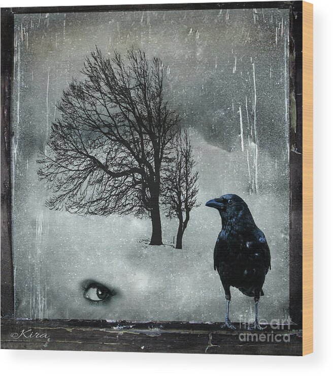 Cold Wood Print featuring the photograph Cold by Kira Bodensted