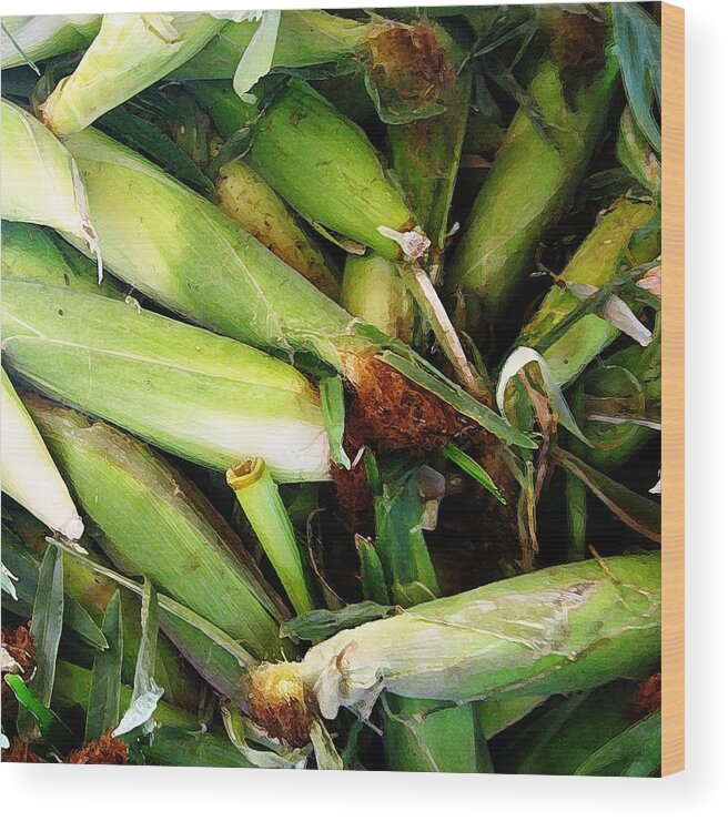 Fruit Wood Print featuring the photograph Corn by John Vincent Palozzi