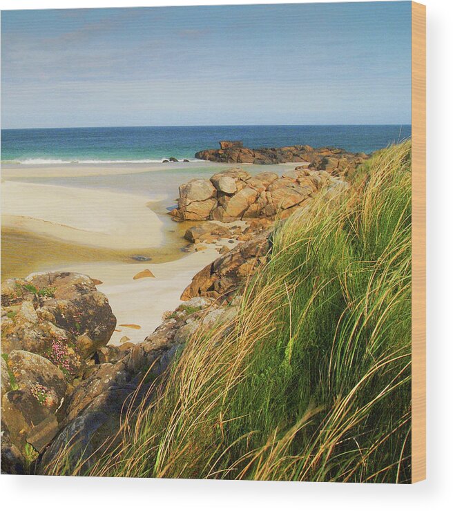 Barra Wood Print featuring the photograph Craigston Beach Isle of Barra by John McKinlay