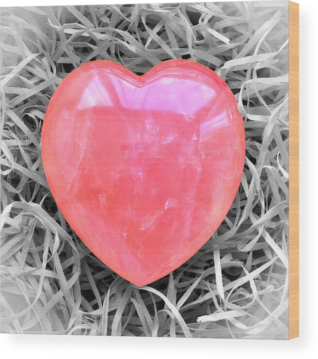 Heart Wood Print featuring the photograph Crystallized Heart by Hazy Apple