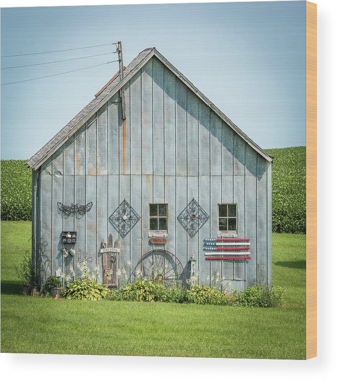 Barn Wood Print featuring the photograph Decorated Barn by Paul Freidlund