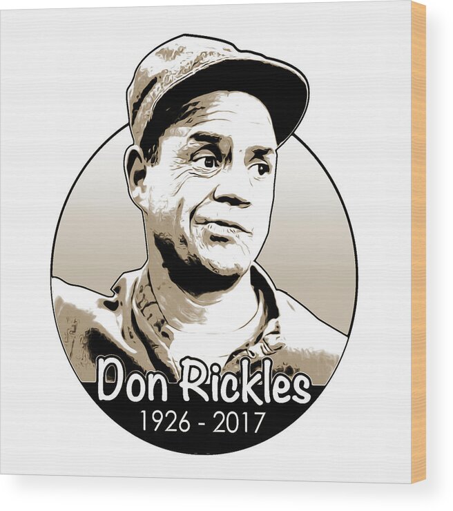 Don Rickles Wood Print featuring the digital art Don Rickles by Greg Joens