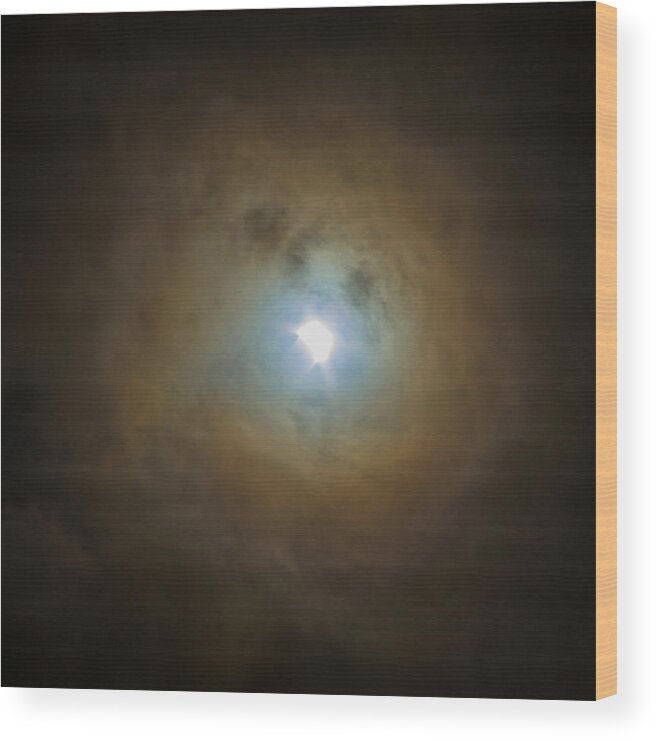 Eclipse 4 Of 4 Wood Print featuring the photograph Eclipse 4 of 4 by Bonnie Follett