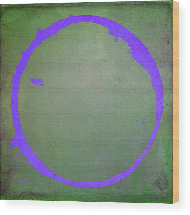 Purple Wood Print featuring the digital art Enso 2017-7 by Julie Niemela