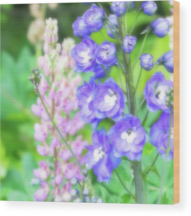 Nature Wood Print featuring the photograph Escape to the Garden by Bonnie Bruno