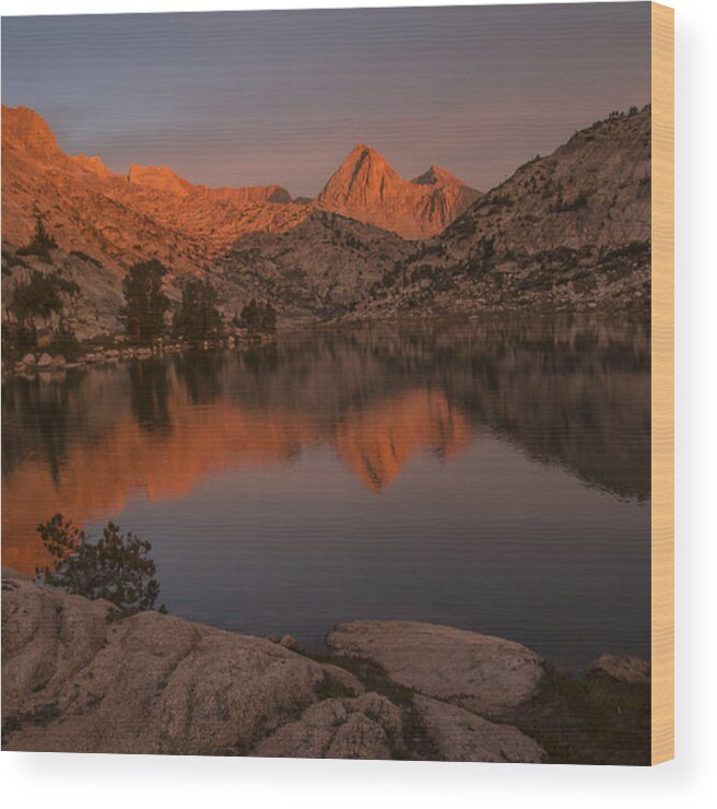 Landscape Wood Print featuring the photograph Evening's Final Glow by Doug Scrima
