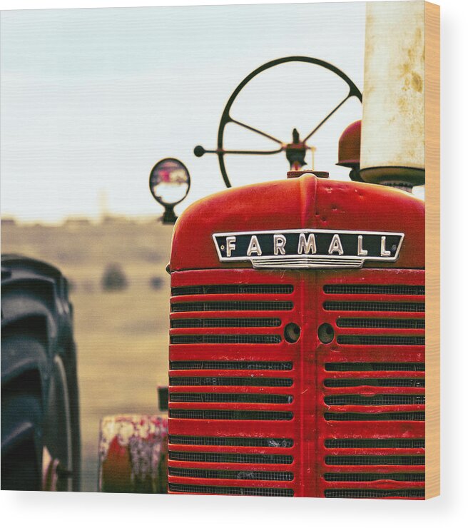 Tractor Wood Print featuring the photograph Farmall by Humboldt Street