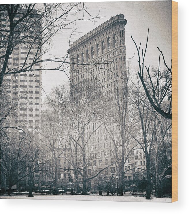 Flatiron Building Wood Print featuring the photograph Flatiron District 2 by Jessica Jenney