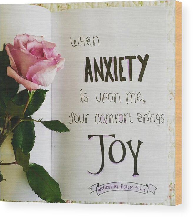 Sketch Wood Print featuring the photograph Anxiety Turned To Joy by Nancy Ingersoll