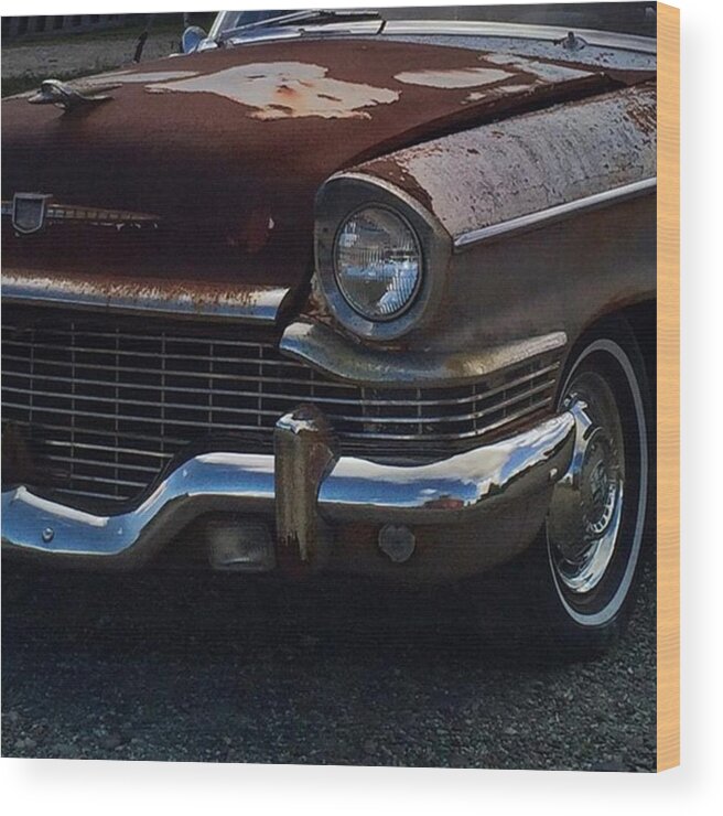 Loves_transports Wood Print featuring the photograph Found Somewhere In Maine #abandoned by Kerri Ann McClellan