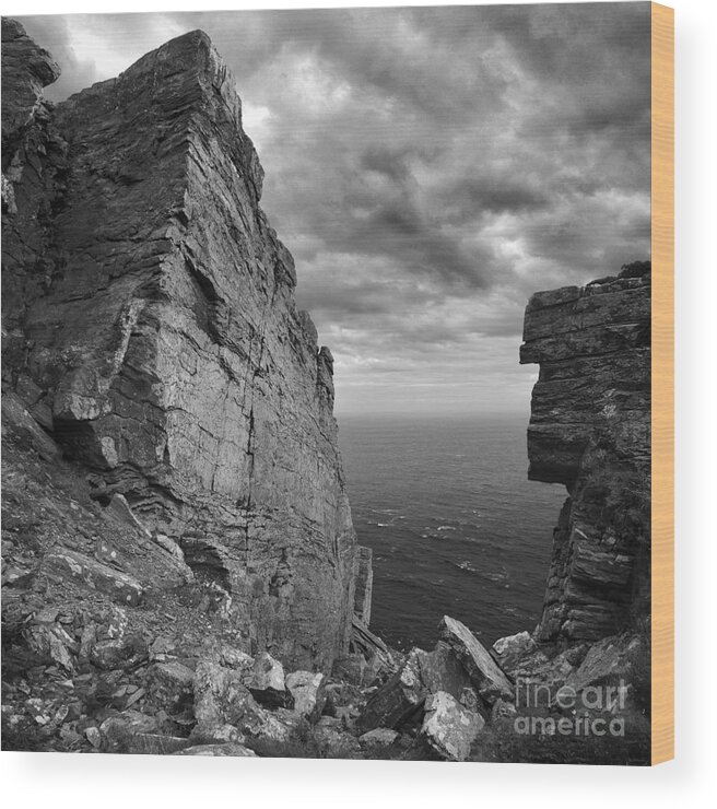 Photography By Paul Davenport Wood Print featuring the photograph Fractured rocks at the The Chasms by Paul Davenport
