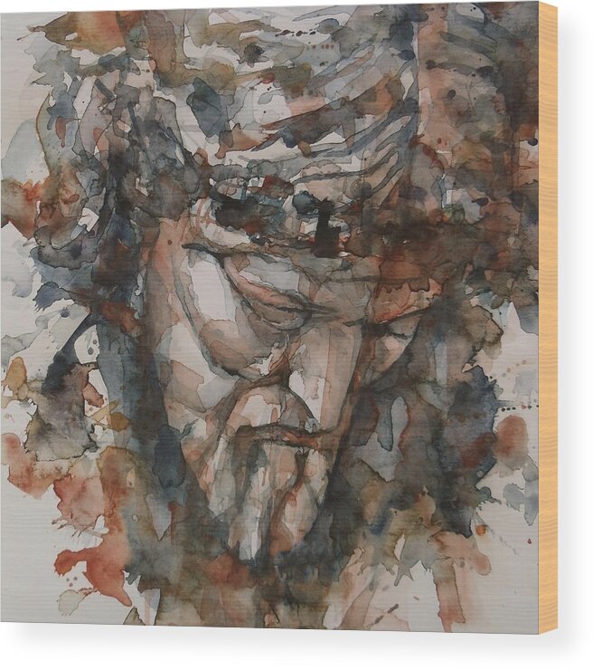 God Wood Print featuring the painting God is Great by Paul Lovering