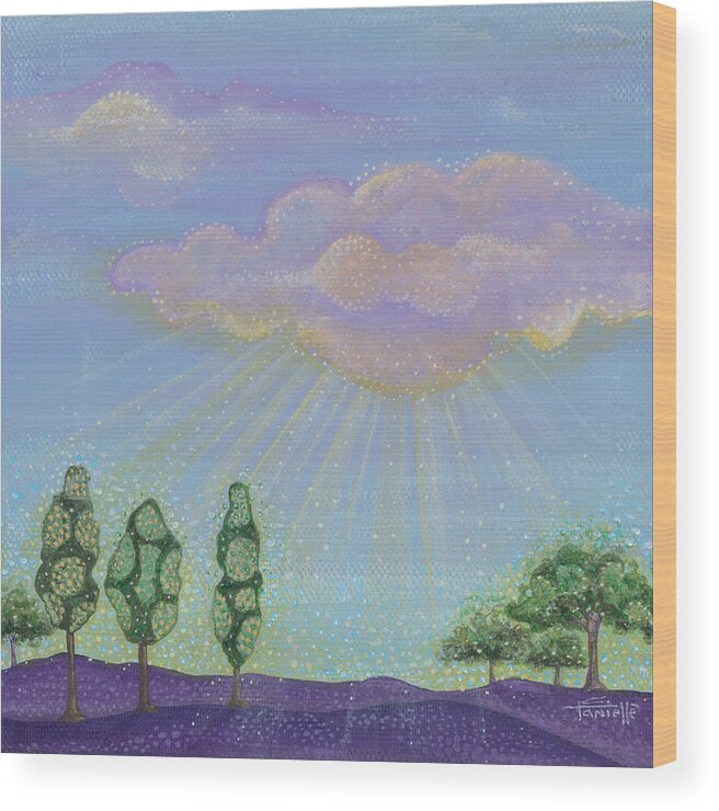 God's Grace Wood Print featuring the painting God's Grace by Tanielle Childers