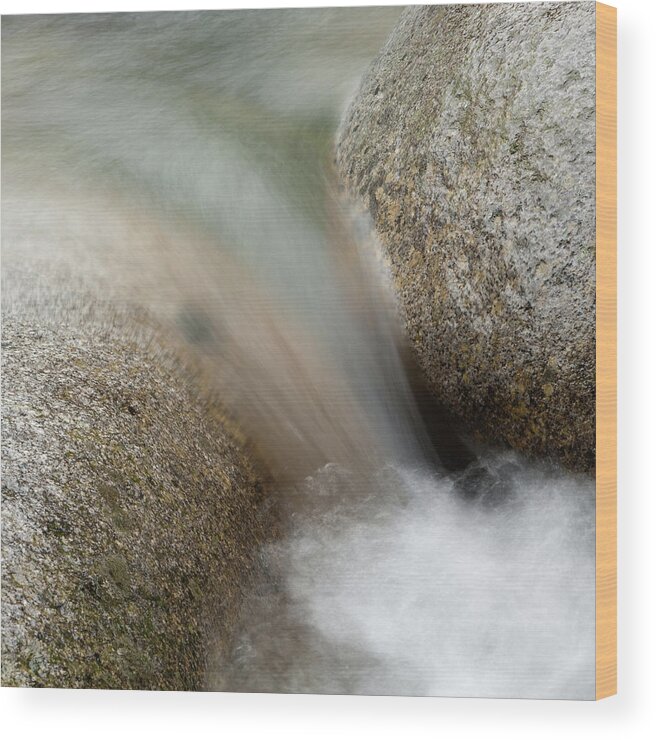 Granite Wood Print featuring the photograph Granite and Water, Lynn Creek by Niall Flinn