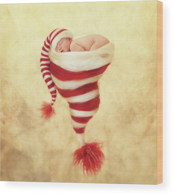 Holiday Wood Print featuring the photograph Happy Holidays by Anne Geddes