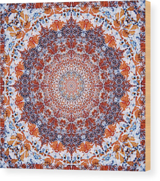 Yoga Art Wood Print featuring the photograph Healing Mandala 2 by Bell And Todd