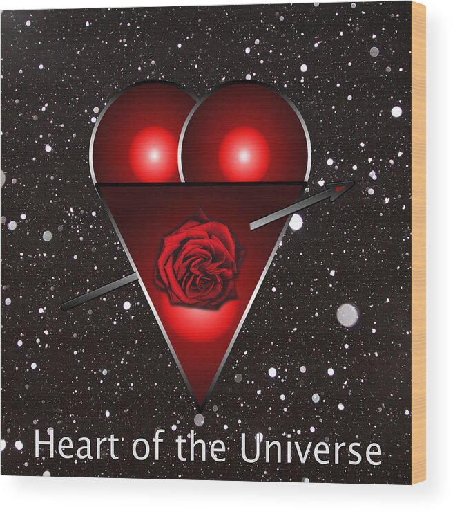 Heart Wood Print featuring the photograph Heart of the Universe by Tom Conway