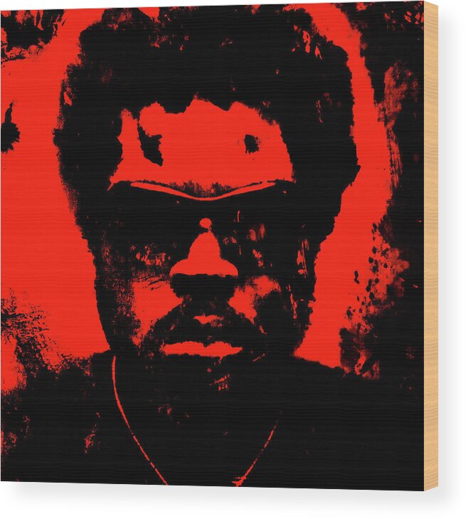 Ice Cube Wood Print featuring the mixed media Ice Cube The Most Wanted by Brian Reaves
