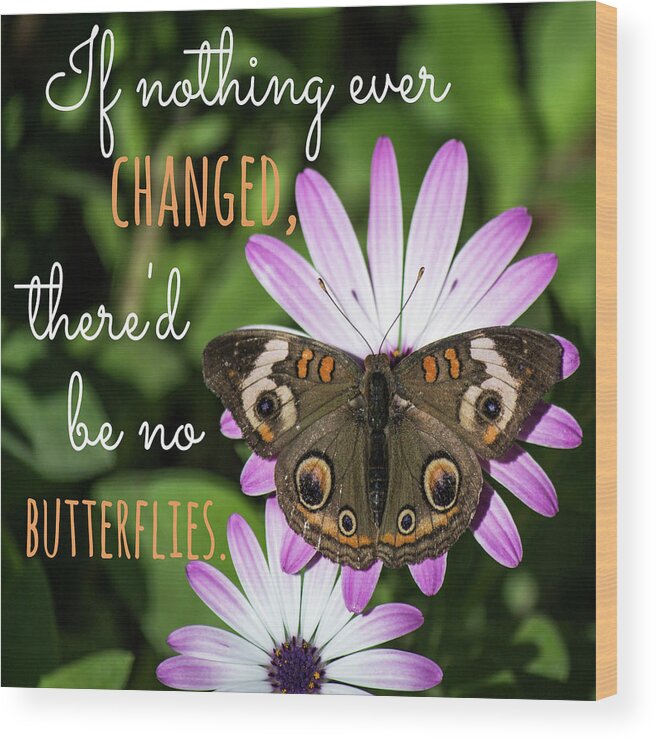 Inspiration Wood Print featuring the photograph If Nothing Ever Changed by Teresa Wilson
