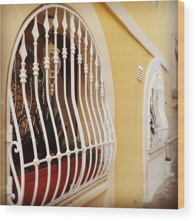 Home Wood Print featuring the photograph Mediterranean Windows by Sacha Kinser