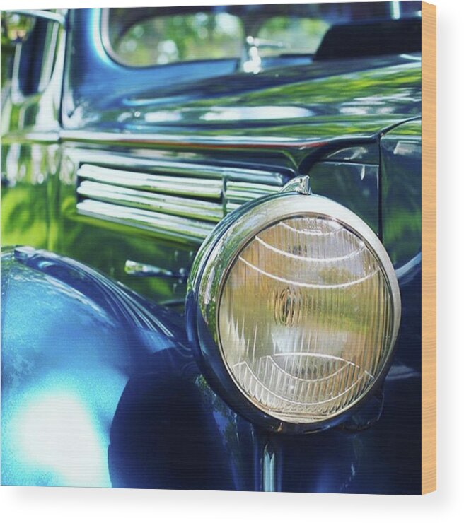 Antique Wood Print featuring the photograph Vintage Packard by Hermes Fine Art