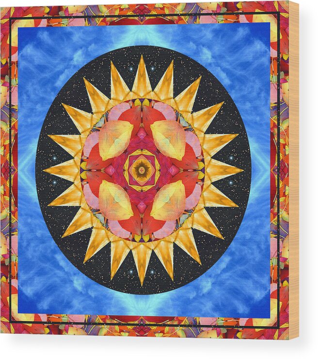 Yoga Art Wood Print featuring the photograph Inner Sun by Bell And Todd