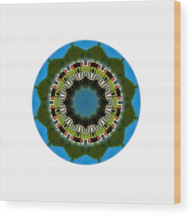 Kaleidoscope Wood Print featuring the photograph Kaleidos - Hyannis02 by Jack Torcello