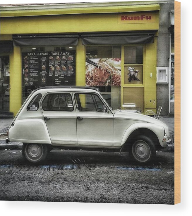 Dyane6 Wood Print featuring the photograph Kunfu Car
#2cv #dyane #dyane6 by Rafa Rivas