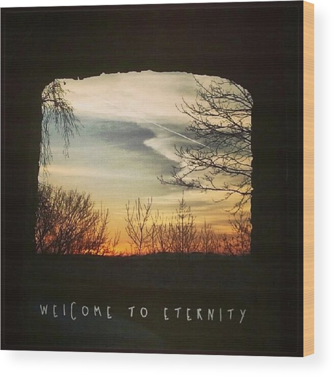 Eternity Wood Print featuring the photograph #landscape #gateway #historicalplace by Mandy Tabatt
