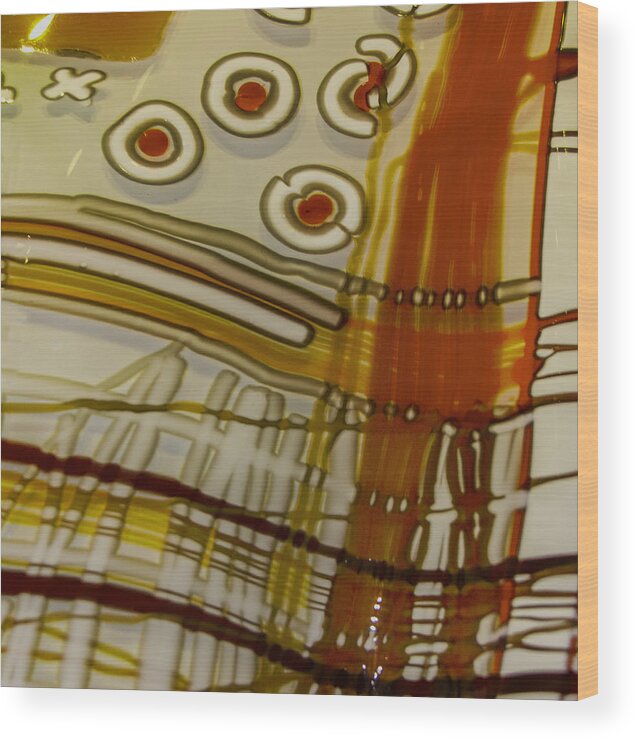 Abstract Art Wood Print featuring the photograph Lemon Syrup by Edward Shmunes