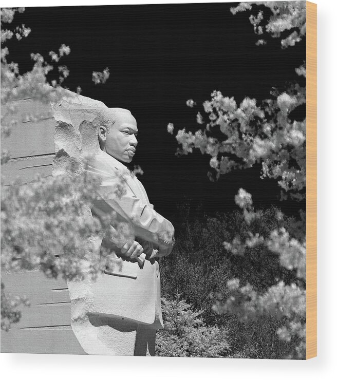 Martin Luther King Jr. Memorial Wood Print featuring the photograph Light and Love by Mitch Cat
