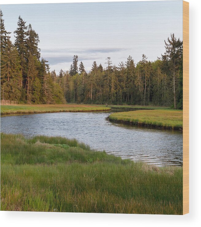 British Columbia Wood Print featuring the photograph Little Campbell River by Michael Russell
