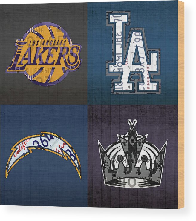 Los Angeles Sports Teams Poster, Los Angeles Dodgers, LA Kings LA Lake –  McQDesign