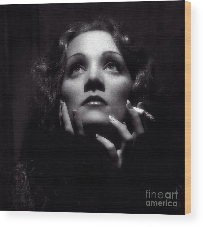 Marlene Dietrich Wood Print featuring the photograph Marlene Dietrich Art by Doc Braham