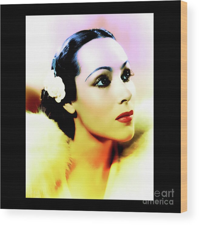 Actress Wood Print featuring the photograph Mexicanas - Dolores del Rio by Marisol VB