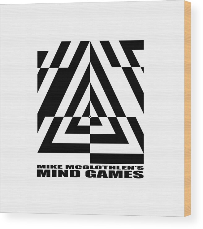 T-shirt Wood Print featuring the digital art Mind Games 21SE by Mike McGlothlen